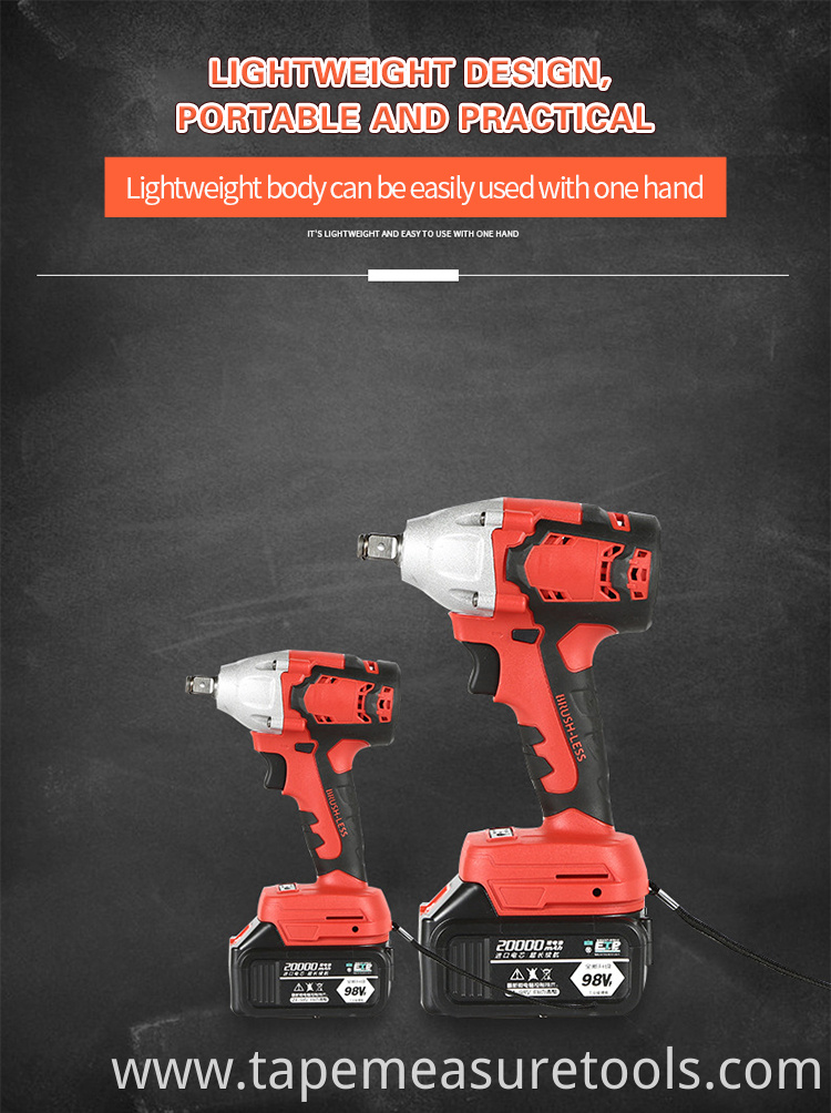 wholesale Industrial electric cordless brushless impact wrench for auto repair woodwork